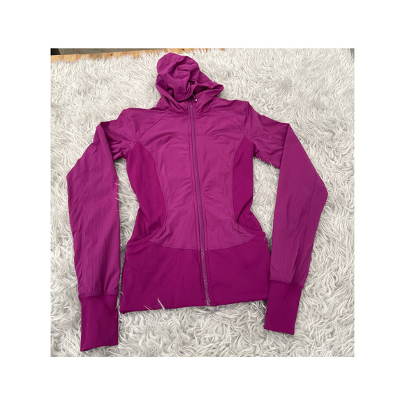 Lululemon In Flux Jacket Regal Plum Reversible Sz 4 - Picture 2 of 6